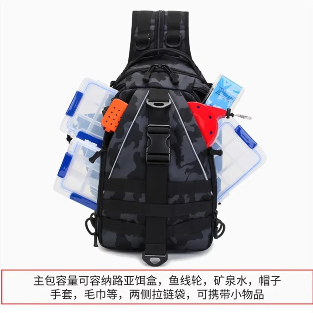 Sling Lure Fishing Tackle Bag Shoulder Pack Case Tackle Waist Fanny Bag